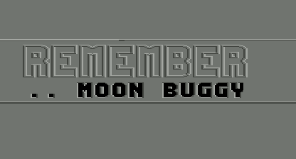 Moon Buggy Title Screen